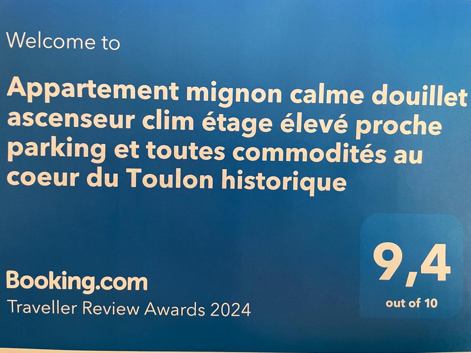 Appartement Mignon Calme Douillet Ascenseur Clim Etage Eleve Proche Parking Et Toutes Commodites Au Coeur Du Toulon Historique Buitenkant foto